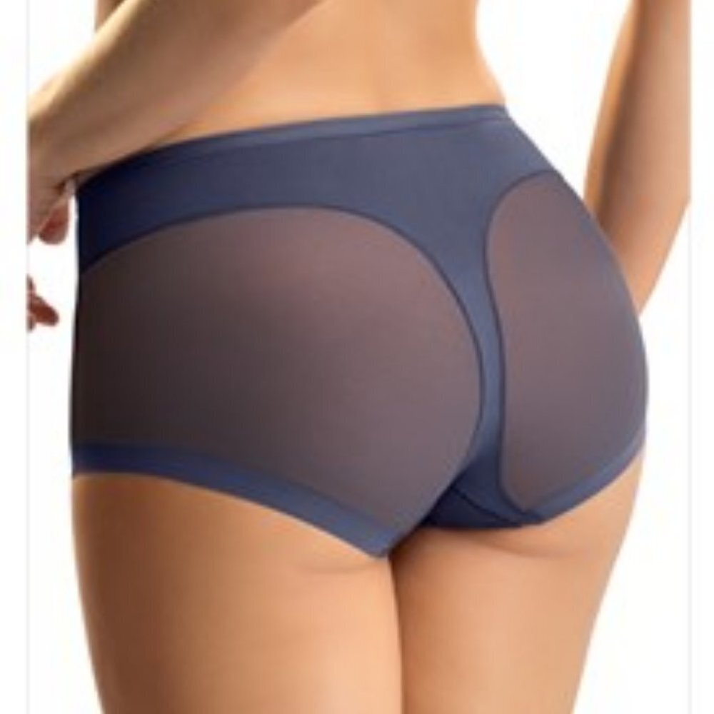 NWT  Leonisa Truly Invisible Comfy Panty Shaper in Blue XL